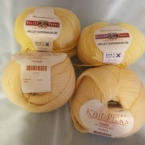 Valley yarns and knit pick lace/sock yarn